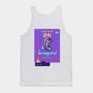 Level Up to 2024: Pixel Dragon's Retro Year Tee Tank Top